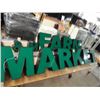 Image 1 : "L & M Farm Market" Lighted Sign - No Shipping