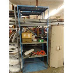 2 Blue Metal Shelving Units - 2 Times the Money