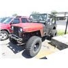 Image 1 : 1993 Jeep Wrangler YJ 4 X 4 - Black & Grey Vinyl Buckets, 5 Spd Manual, Console, Full Roll Cage