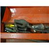 Image 2 : Red Metal Tool Box with Tools