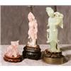 Image 1 : Two Chinese Hardstone Figures of Guanyin...