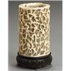 Image 1 : Chinese Pierced Ivory Tusk Vase...