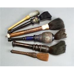 Group of Six Chinese Artist's Brushes...