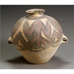 Chinese Neolithic Painted Pottery Jar...