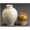 Image 1 : Two Chinese Glazed Pottery Jars...