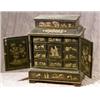 Image 1 : Chinese Export Gilt and Polychrome Lacquered Table Cabinet...