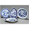 Image 1 : Group of Eight Chinese Export 'Canton' Blue and White Dishes and Trivets...