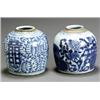 Image 1 : Two Chinese Export Blue and White Ginger Jars...