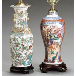 Two Chinese Export Vases...