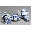 Image 1 : Chinese Export 'Canton' Blue and White Five-Piece Assembled Tea Service...