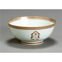 Chinese Export Armorial Footed Bowl...