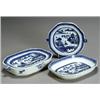 Image 1 : Three Chinese Export 'Canton' Blue and White Table Articles...