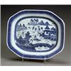 Image 1 : Chinese Export 'Canton' Blue and White Platter-on-Stand...