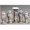 Image 1 : Chinese Export 'Mandarin Palette' Assembled Five-Piece Mantel Garniture...