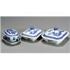 Image 1 : Group of Four Chinese Export 'Canton' Blue and White Table Articles...
