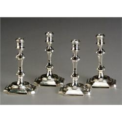 Set of Four Currier & Roby Sterling Candlesticks...