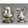 Image 1 : American RepoussT Sterling Sugar Urn and Cream Jug...