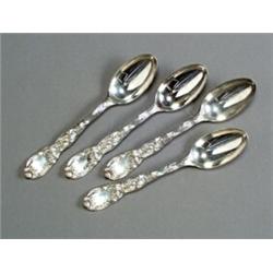 Set of Four Tiffany & Co. Sterling Tablespoons...