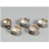 Image 1 : Group of Five American RepoussT Silver Salt Cellars...