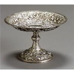 American RepoussT Silver Footed Cake Stand...