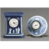 Image 1 : Two Wedgwood Blue Jasper Dip Clocks...