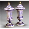 Image 1 : Pair of Paris Porcelain Covered Urns...