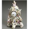 Image 1 : Continental Floral Encrusted Allegorical Mantel Clock of the Four Seasons...