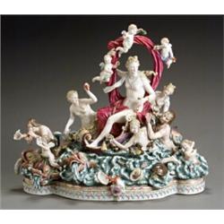 Meissen Mythological Group of the Triumph of Amphitrite...