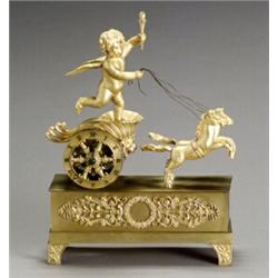 Empire Ormolu Figural Mantel Clock...