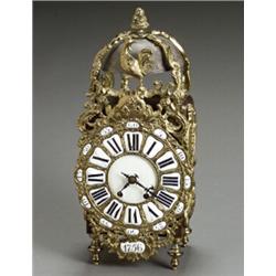 Charles II Style Brass Mounted Fruitwood Bracket Clock...