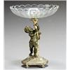 Image 1 : Louis XVI Style Ormolu, Bronze and Glass Figural Compote...