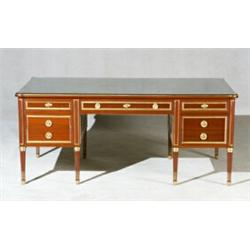 Louis XVI Style Ormolu Mounted Mahogany Partner's Desk...