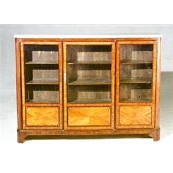 Louis XV-XVI Parquetry Tulipwood and Kingwood BibliothFque...