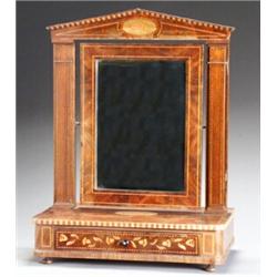 Anglo-Dutch Marquetry Mahogany Chest Mirror...