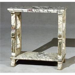 Italian Neoclassical Style Ormolu Mounted Marble Side Table...