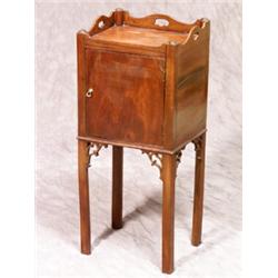 George III Style Mahogany Bedside Commode...