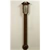 Image 1 : George III Style Inlaid Walnut Stick Barometer...