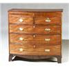 Image 1 : George III Style Crossbanded Mahogany Bow-Front Chest of Drawers...