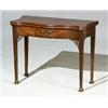 Image 1 : George III Mahogany Serpentine Fold-Top Tea Table...