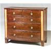 Image 1 : George III Style Bird's-Eye Maple and Mahogany Chest of Drawers...