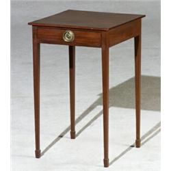 George III Inlaid Mahogany Side Table...