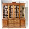 Image 1 : George III Style Mahogany Breakfront Bookcase...