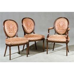 Set of Ten George III Style Mahogany Dining Chairs...