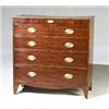 Image 1 : George III Style Ebonized and Satinwood Inlaid Mahogany Chest of Drawers...