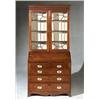 Image 1 : Regency Ebonized and Satinwood Inlaid Mahogany Secretary Bookcase...