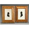 Image 1 : Pair of American Silhouettes of a Gentleman and a Lady...
