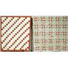Image 1 : Two American Pieced Cotton and Quilted Coverlets...
