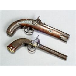 Two George III Percussion Pistols...