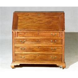 Chippendale Walnut Slant-Front Desk...