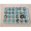 Image 2 : BOX LOT ASSORTED SILVERTONE CLIP ON EARRINGS